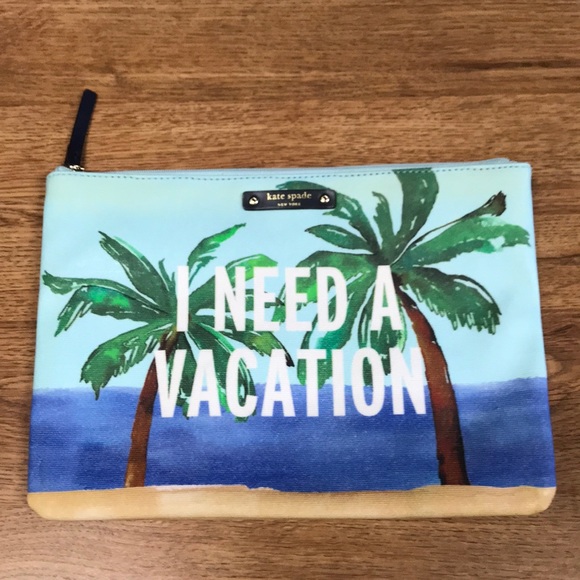 kate spade Handbags - Kate Spade “I Need a Vacation” Clutch